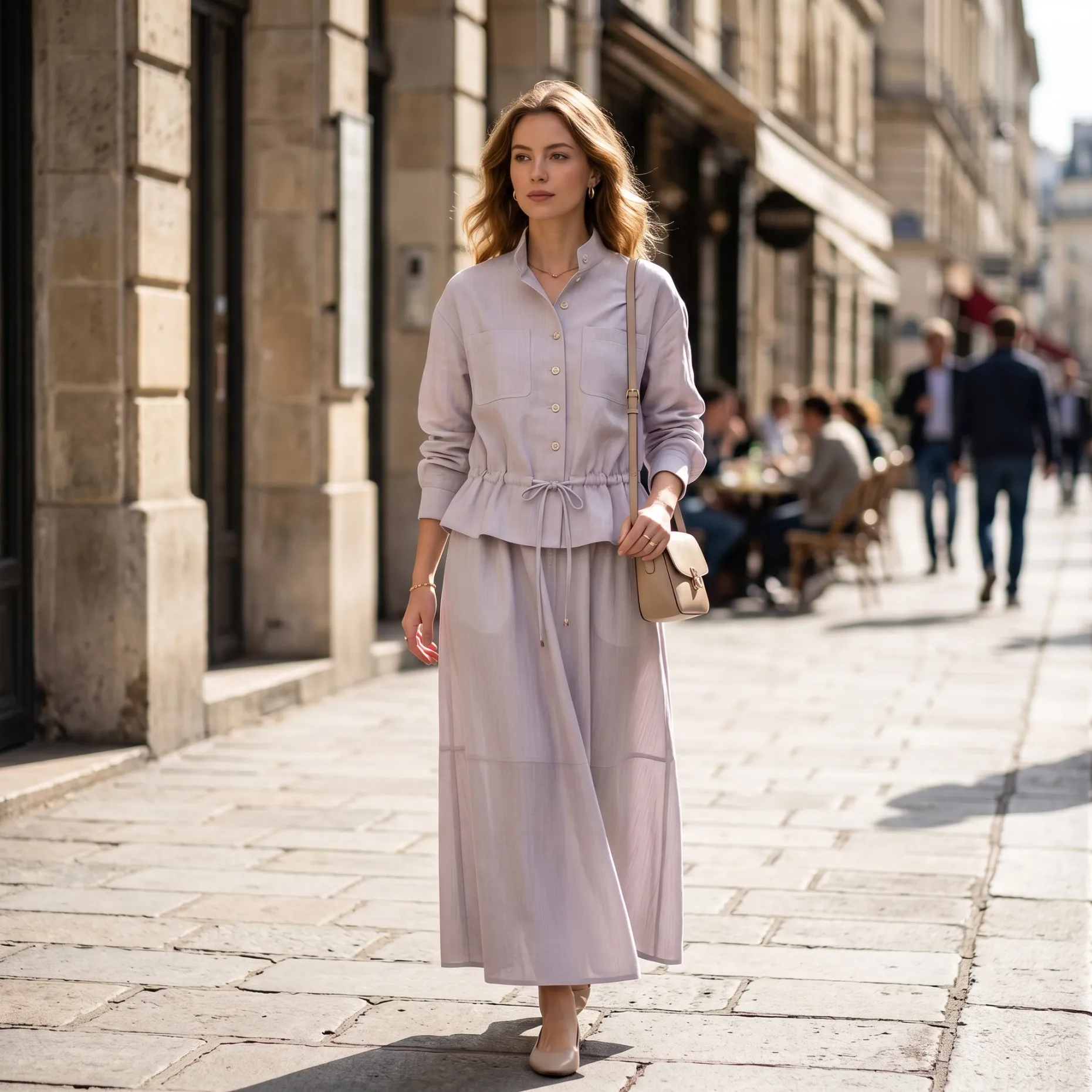 

Fashion Ladies Skirt Solid Color High Waist Midi Women Classic Midi Skirt Casual Daily Fashion Skirt Ladies Casual Long BC2205