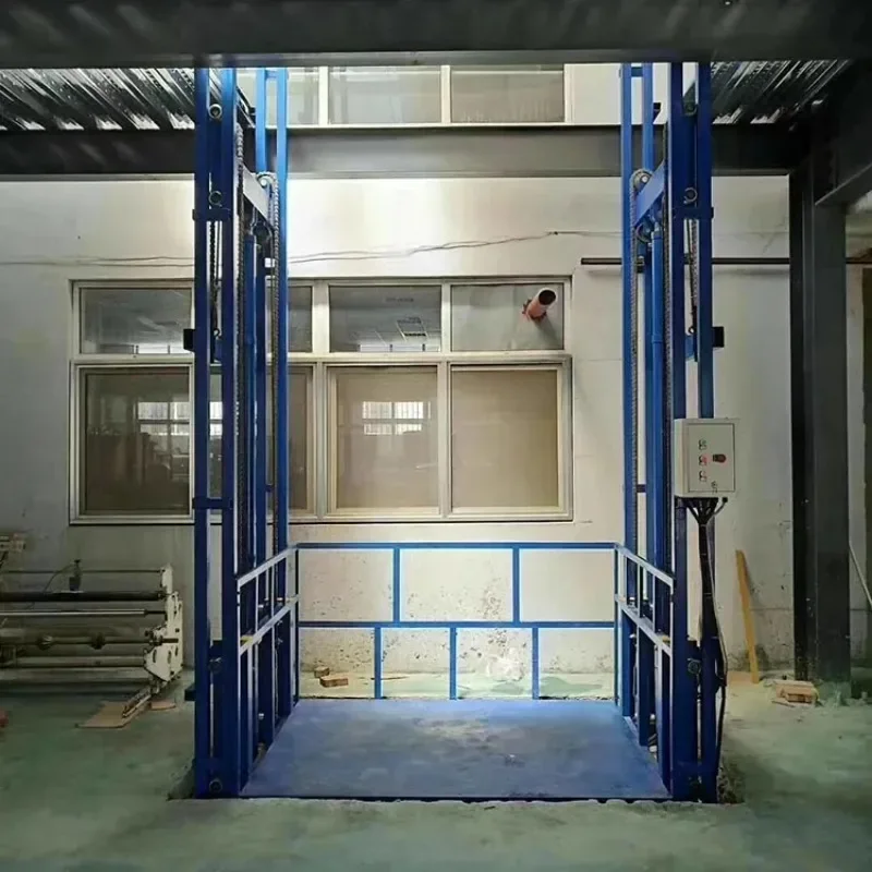 Hydraulic Goods Lift, 2-3 Ton Loading Elevator Platform for Indoor/Outdoor Fixed Freight Lifting