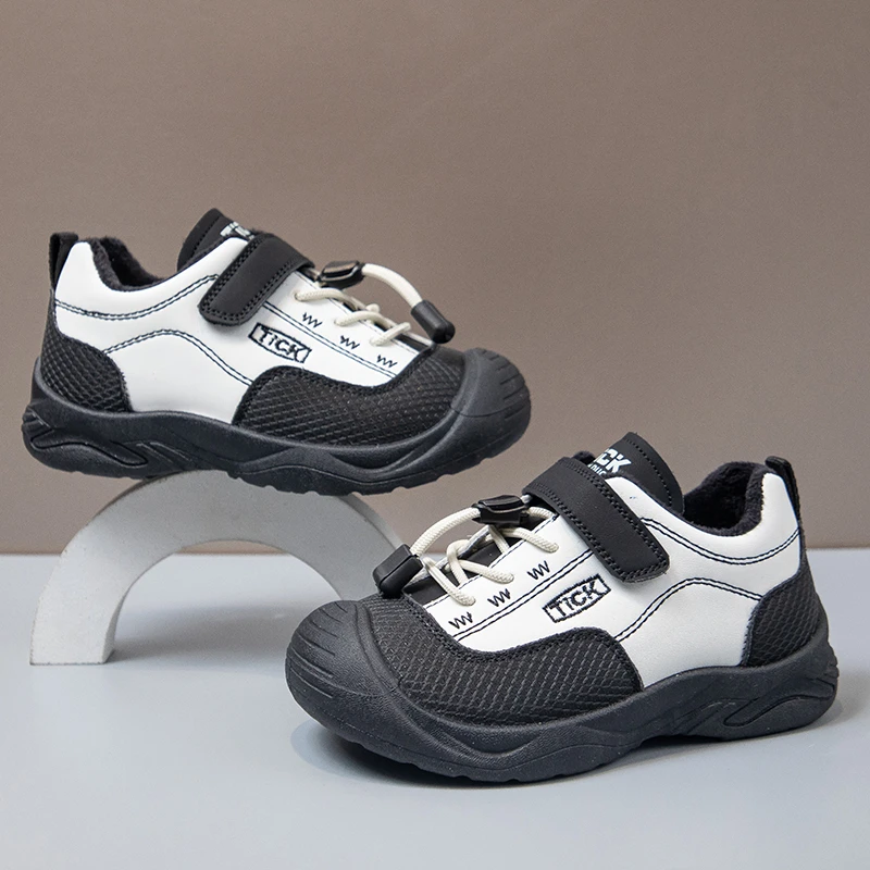 Children's Fashion Sports Shoes Autumn Winter Simple Korean Version of Running Casual Anti-slip Children's Casual Cotton Shoes