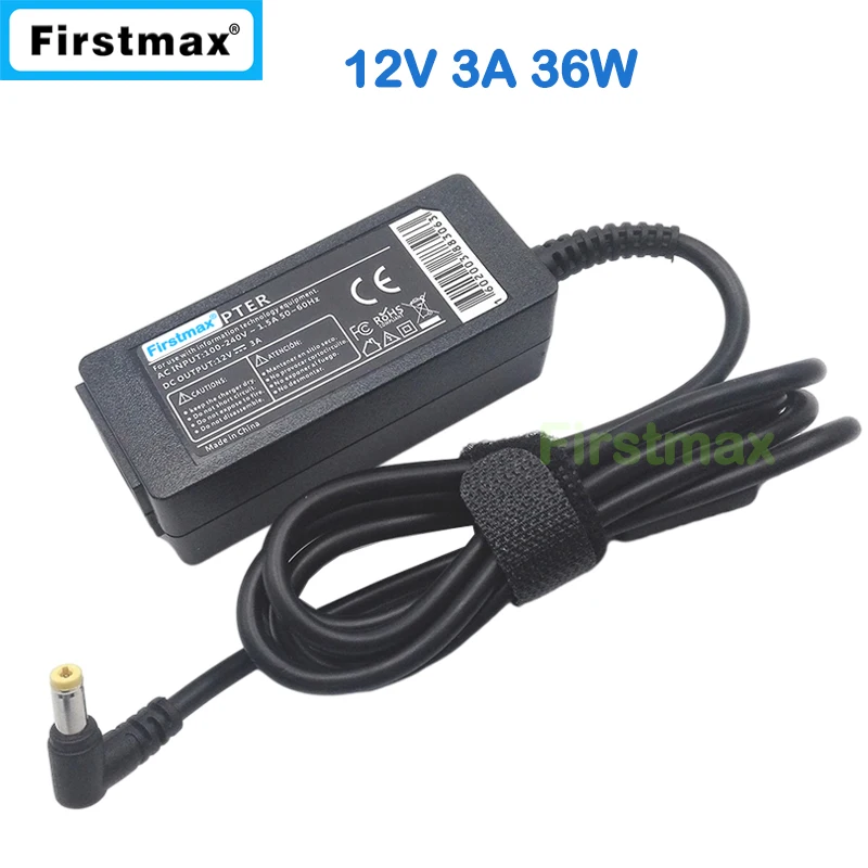 12V 3A AC Adapter Charger for Beelink Mini S12 Pro Processor N100 Windows 11 Office Mini PC Power Supply Cord