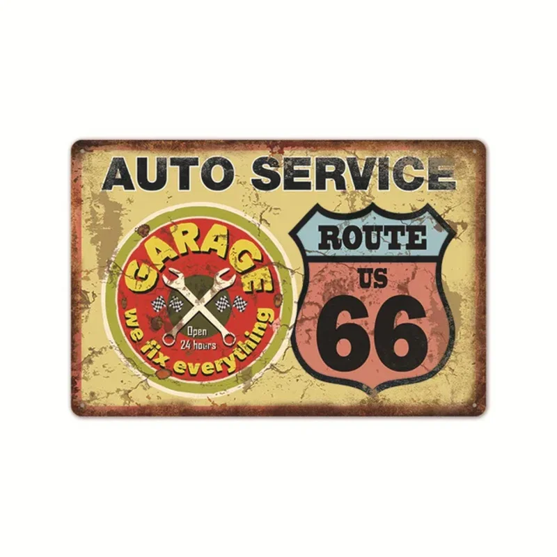 WD-40 Tin Sign Vintage Metal Sign Garage Signs Art Decor