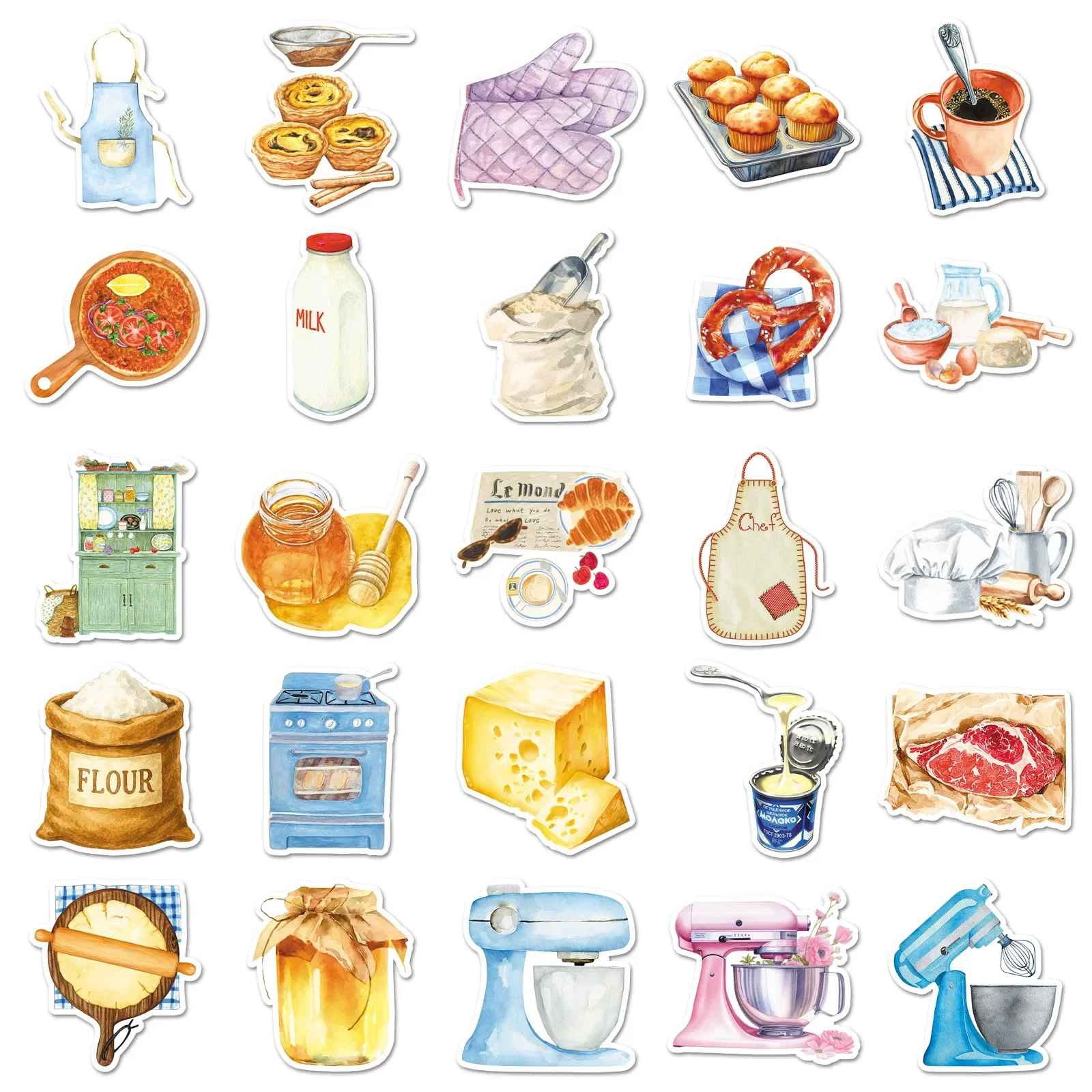 

10/50PCS Baking Time Healing Refreshment Cartoon Anime Sticker DIY Phone Laptop Luggage Skateboard Graffiti Decals Fun for Kid