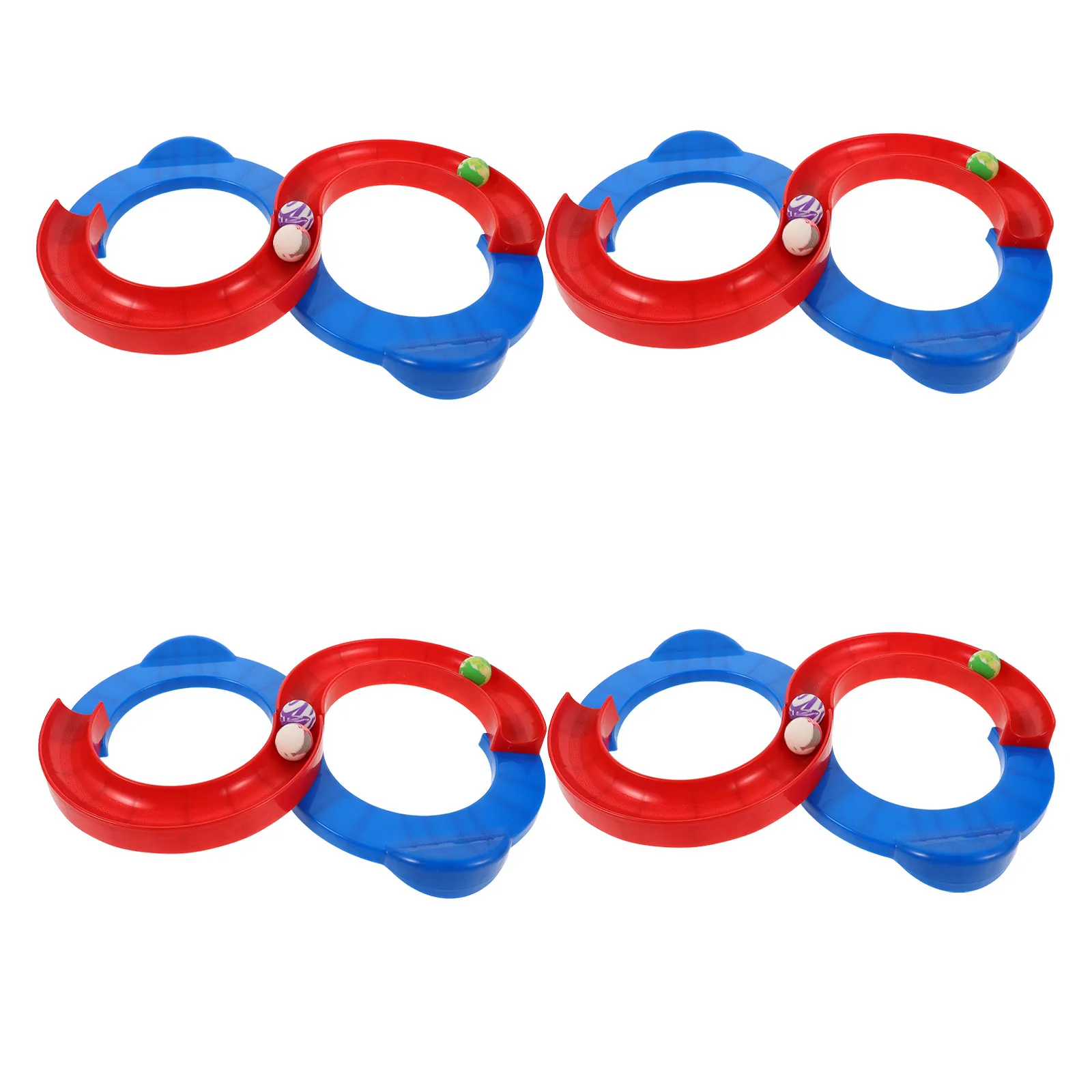 4set-4sets-88-pcs-kids-plastic-assembled-ball-track-train-set-for-toddlers-outdoor-sensory-activity-motor-skill-enhancement