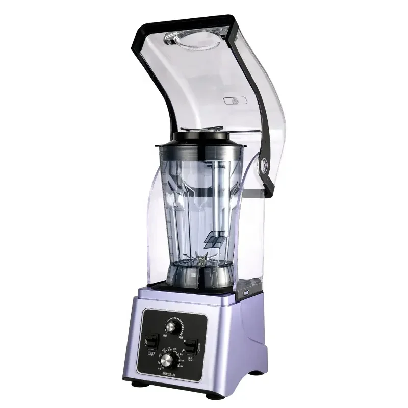 Purple 2.5L Kitchen Blender Appliances ANS-3180B EN 304 Stainless Steel Knife Set Food Processors Mixer Grinder Juice Blender