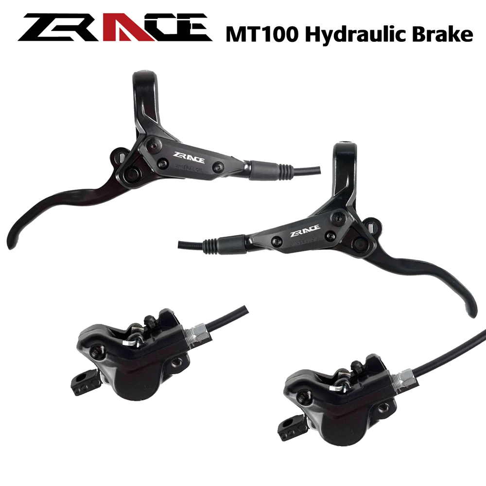 ZRACE MT100 Mountain Bike Hydraulic Brake, MTB Oil Pressure Disc Brake Set, Front and Rear Brake