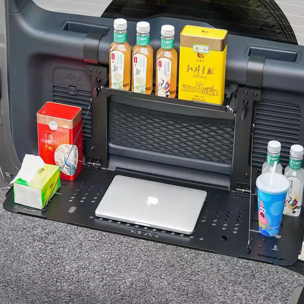Fit For BYD Formula Leopard 5 2024 2025 Tailgate Storage Rack Trunk Expansion Storage Rack Aluminum Alloy Folding Table Board