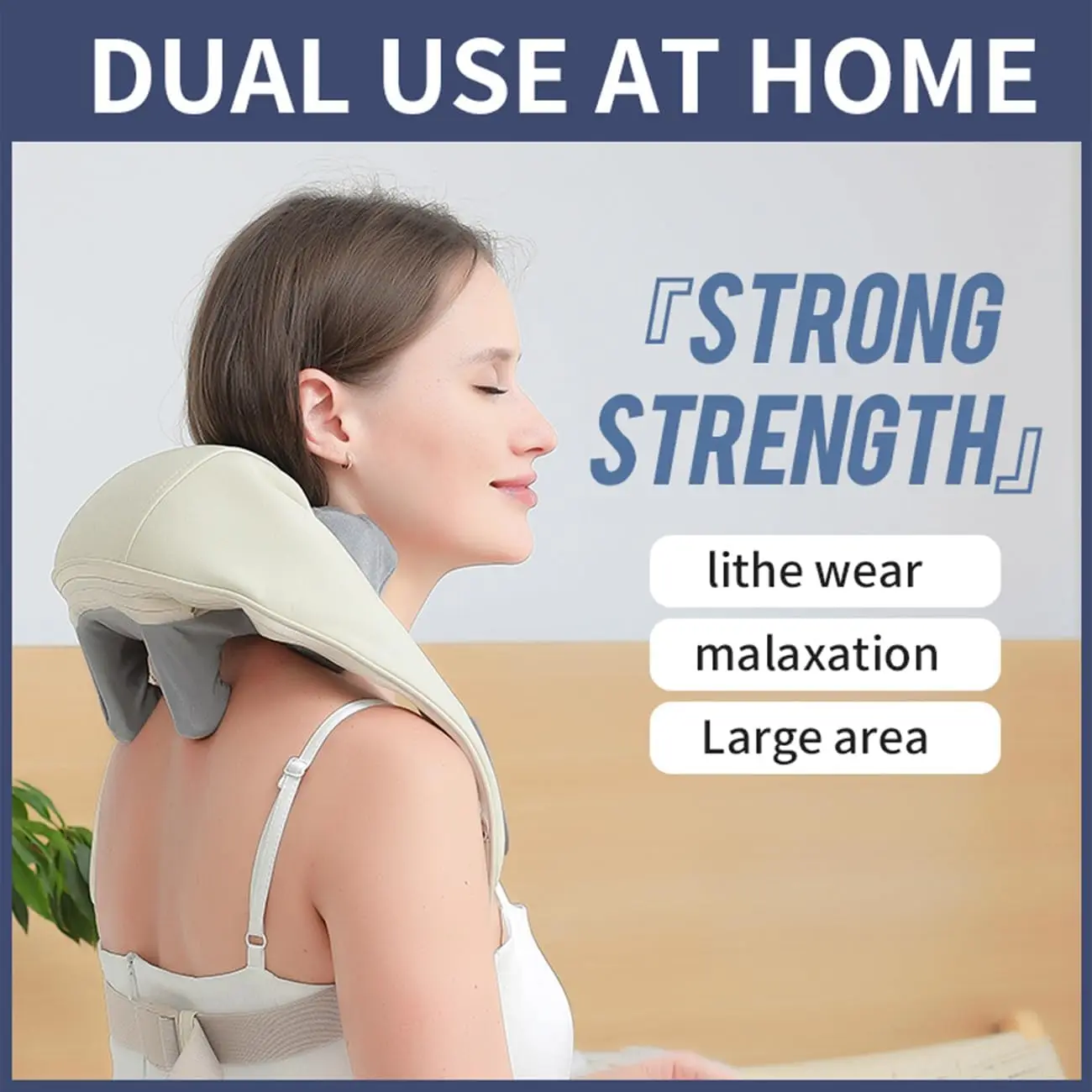 

Household leg back shoulder neck massager electric massager knead cervical vertebra with heat