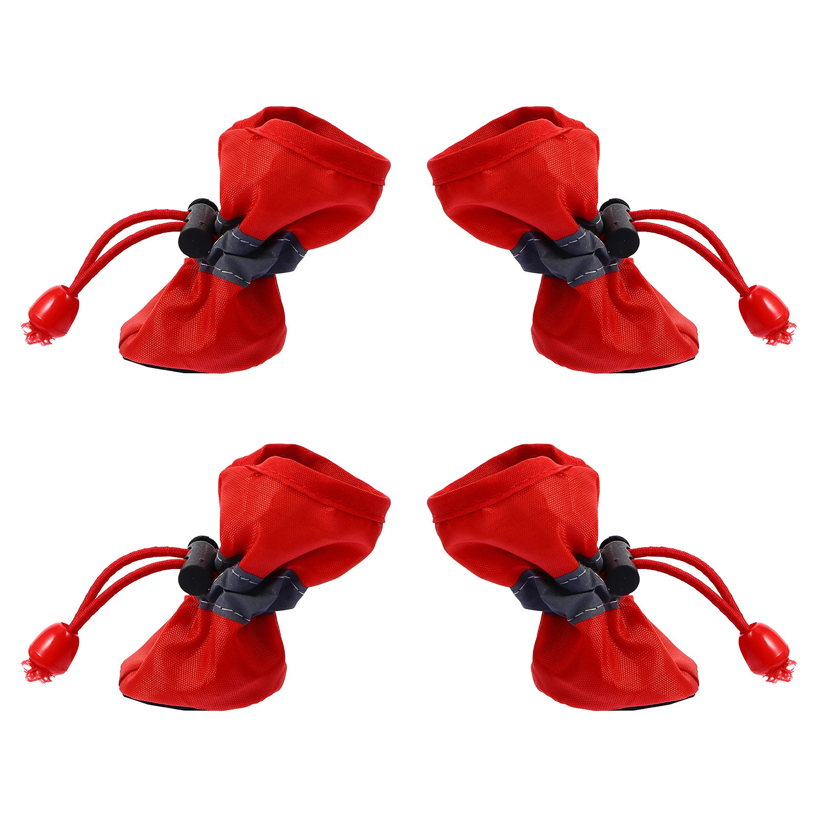 

4pcs Dog Shoes Soft Cloth Material Nonslip Flexible Sole Warm Christmas Paw Protector for Dogs Boots Shoes