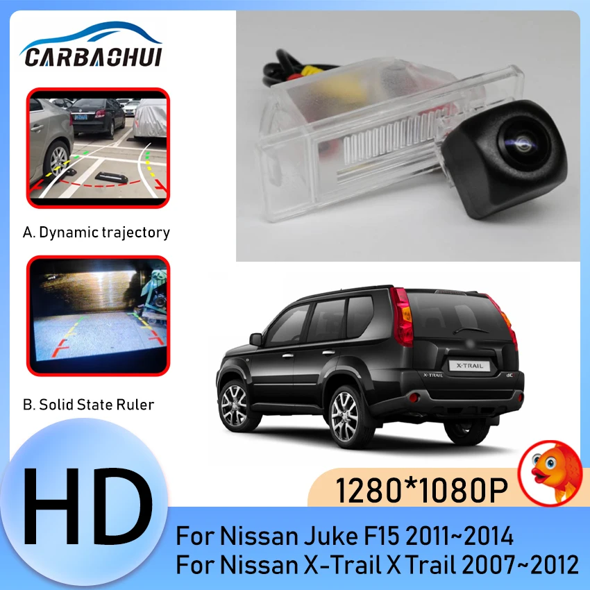 

170 Degree 1280x1080P HD CCD Vehicle Rear View Reverse Camera For Nissan Juke F15 2011~2014 X-Trail X Trail 2007~2012 Car