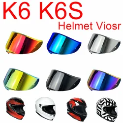 K6S Viseiras Capacete casco visera parabrisas para AGV K6 protector solar de alta dureza proceso de galvanoplastia