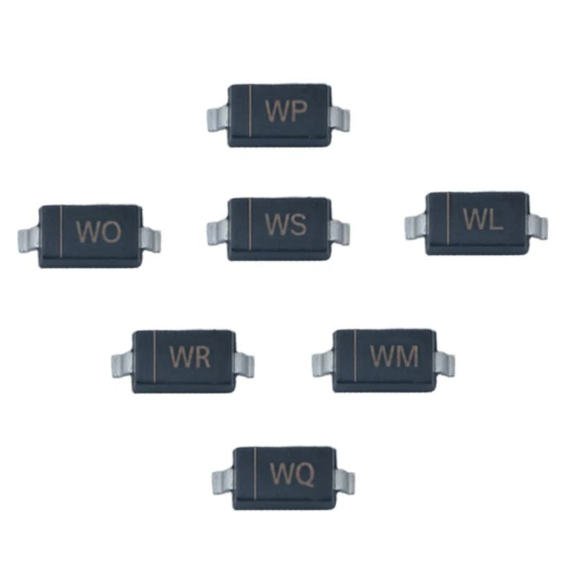 100Pcs SMD Zener Diode SOD-123 BZT52C11 WG BZT52C12 WH BZT52C13 WI BZT52C15 WJ BZT52C16 WK BZT52C18 WL BZT52C20 WM BZT5222 WN