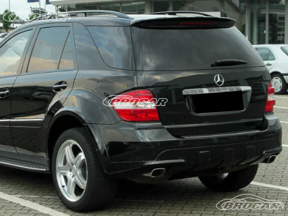 Für 2006–2012 Mercedes Benz ML-Klasse W164 GEN 2 ML500 350 320 280 Hochwertiger FRP-Silber-Dachspoiler Kofferraum-Kofferraumflügel-Spoiler
