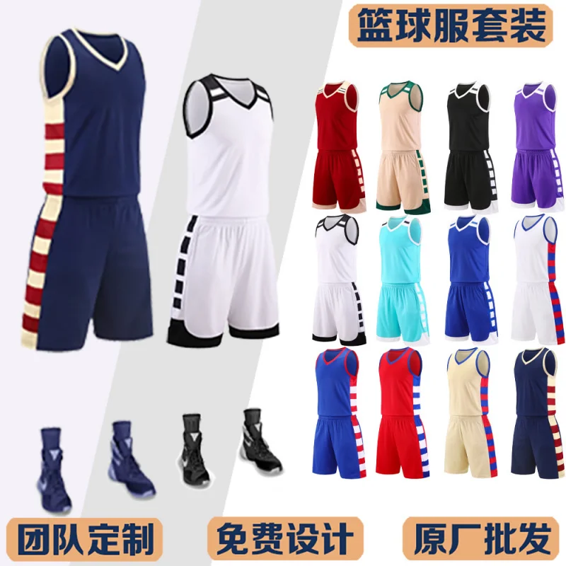 

Custom American Quick-Dry Training Jersey Shirt Top Uniform Set Basketball Outfit
