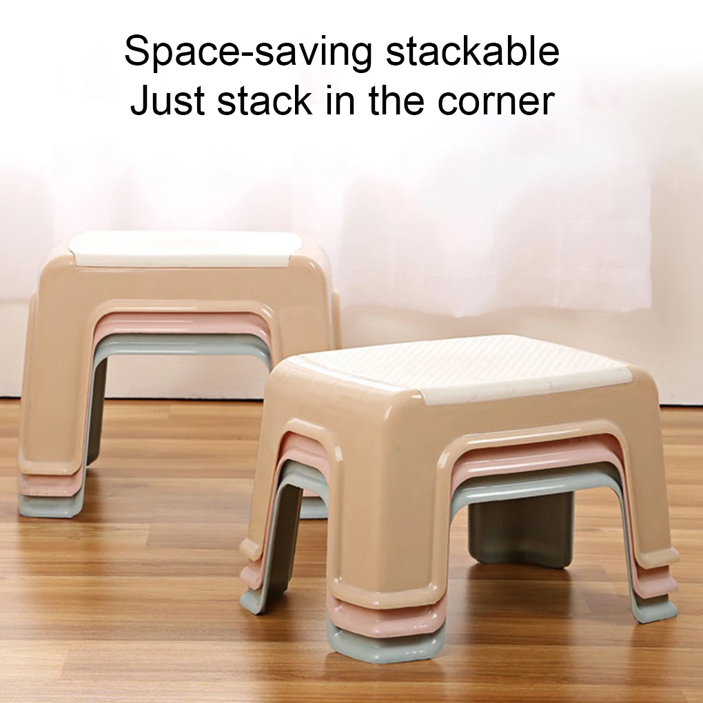 Plastic Step Stool Thick Stools Adults Children Shoe Changing Seat Home Furniture Bench Bathroom Toilet Kindergarten