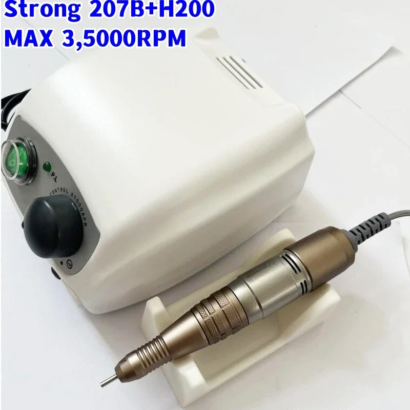 65W STRONG 207B Manicure Machine Control Box 45000RPM Strong Handle polishing nail pedicure Nail Art drill Manicure Machin