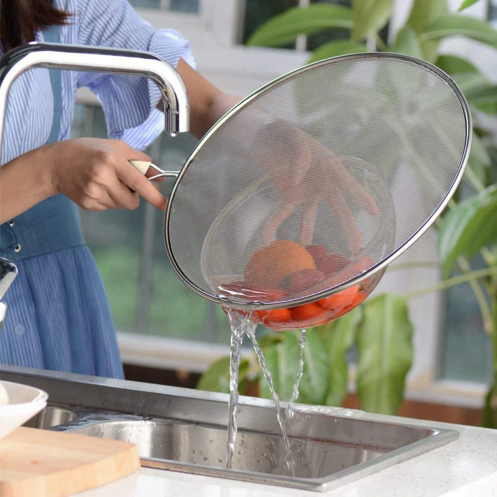 

4PCS Oil Grease Splatter Screen Stainless Steel Grease Splatter Guard For Frying Pan Tools 21Cm/25Cm/29Cm/33Cm