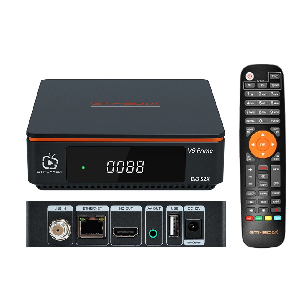 

V9 Digital Satellite TV Receiver H.265 DVBS/S2/S2X Built in WIFI Support T2-MI, HEVC Multi Stream