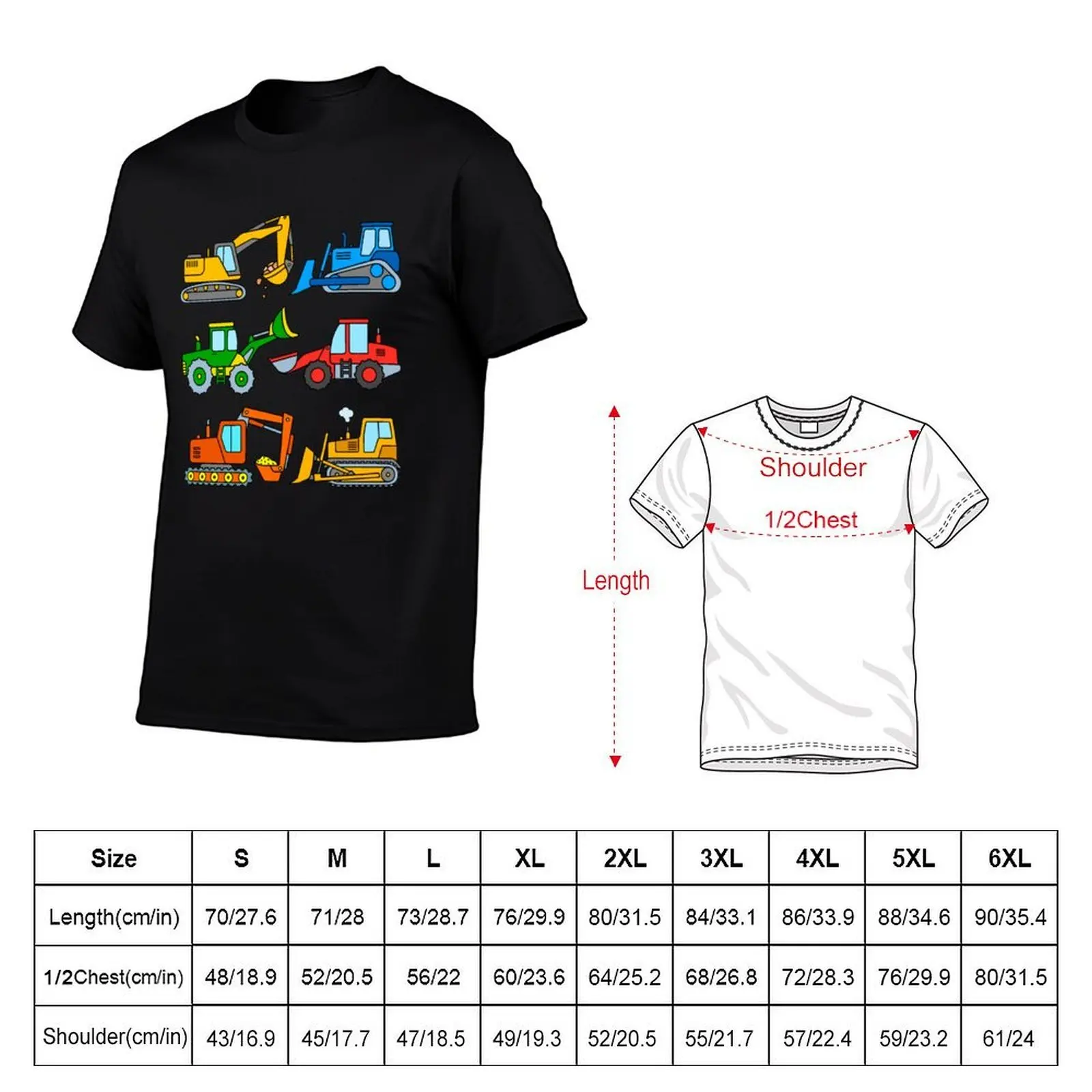 Construction machinery and excavators T-Shirt Performance Dry Fit T-Shirt