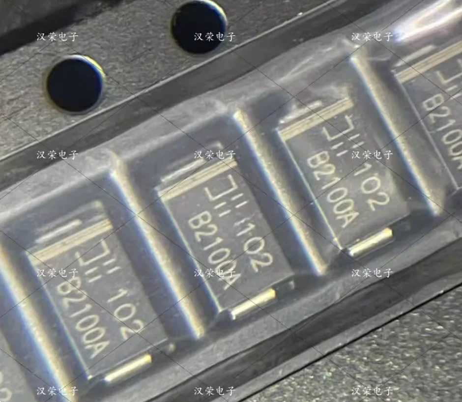 B2100A-13-F Silk screen B2100A DO-214AC SMA Schottky Diode new original