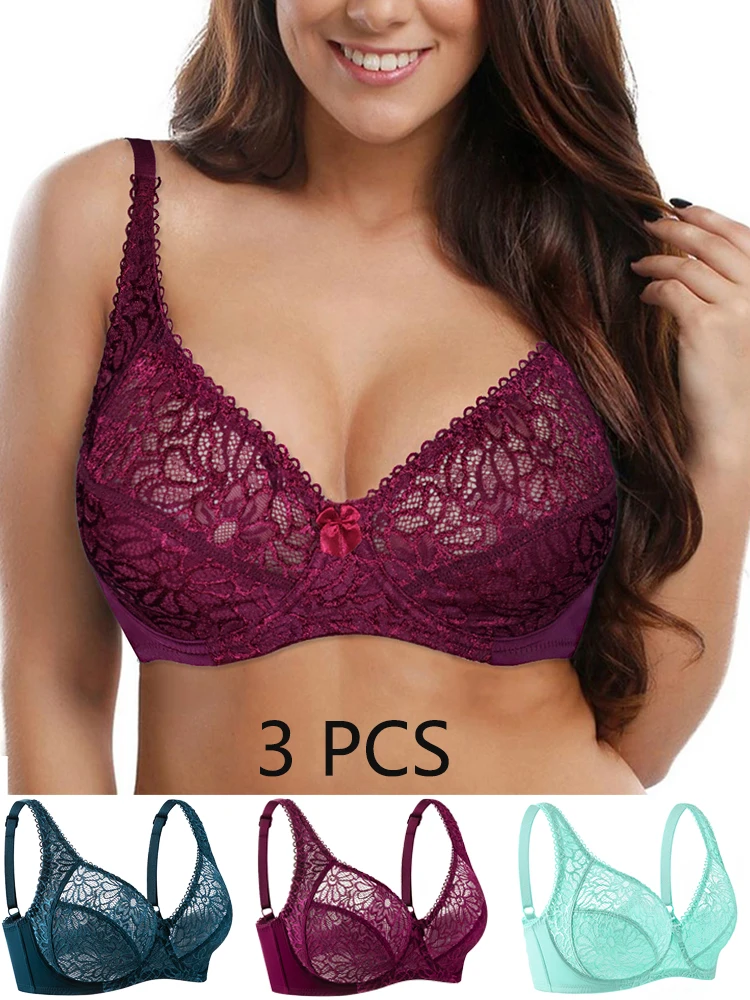 3 Pcs Womens Bras U…