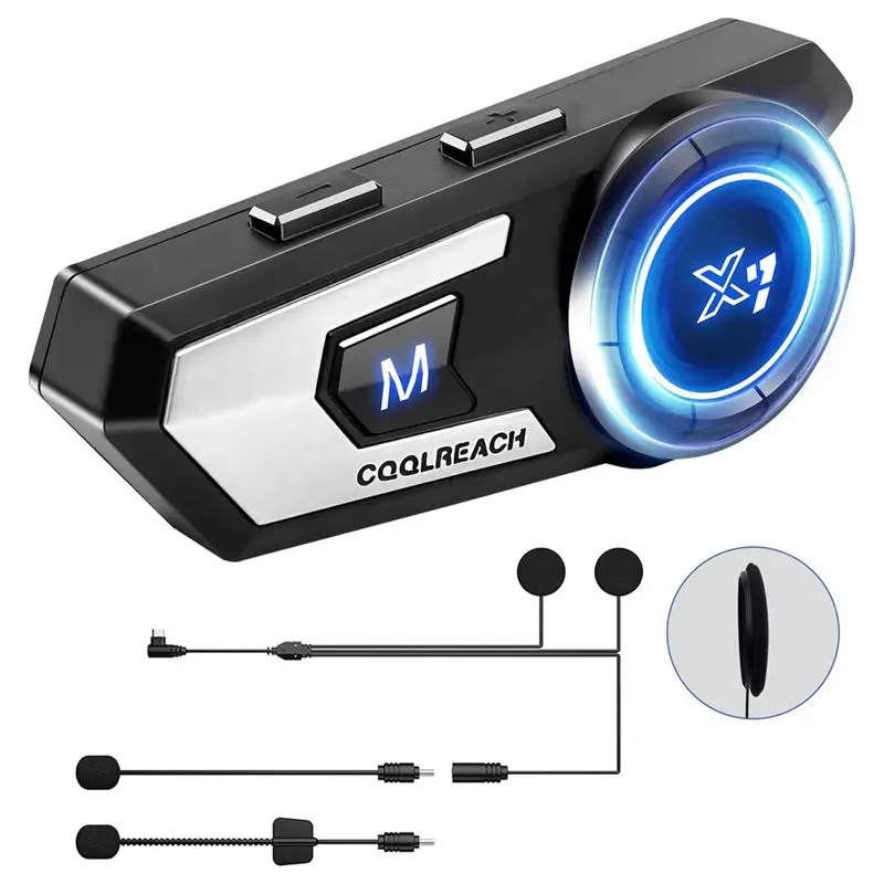 

AU28-Motorcycle Helmet Speaker Noise Cancellation Stereo Music Automatic Answering Helmet Bluetooth Headset Speaker