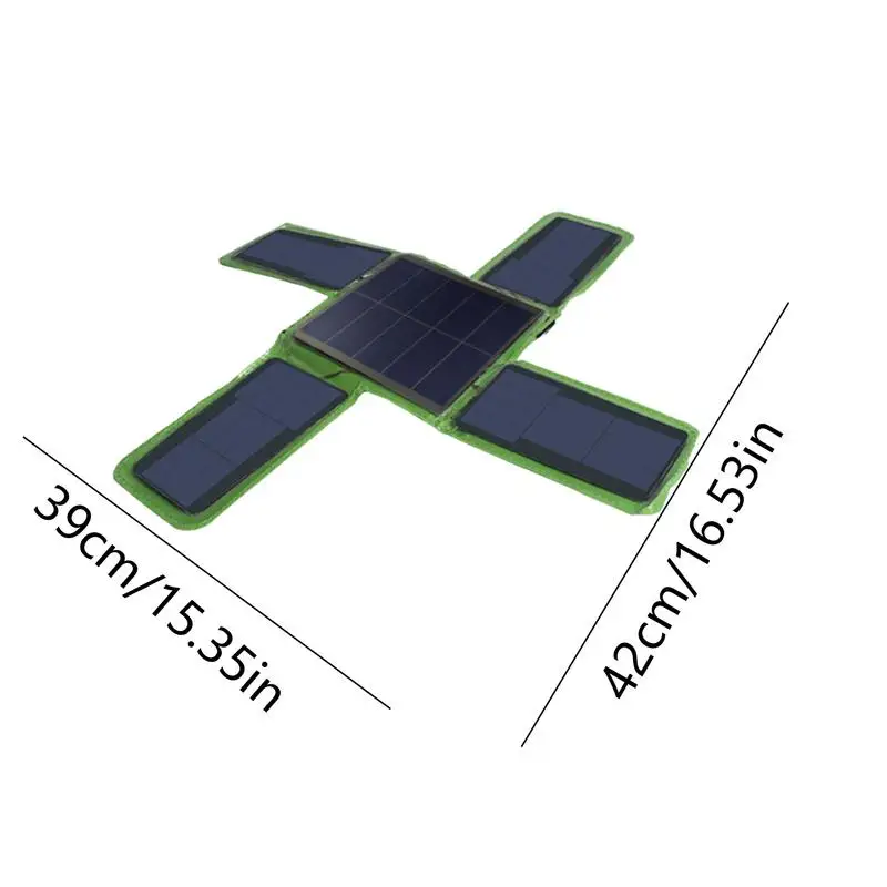 Camping Solar Panels 9W Folding Solar Charger Portable Power Bank For Phone Tablets Solar Panel Power Backup For Outdoor Camping