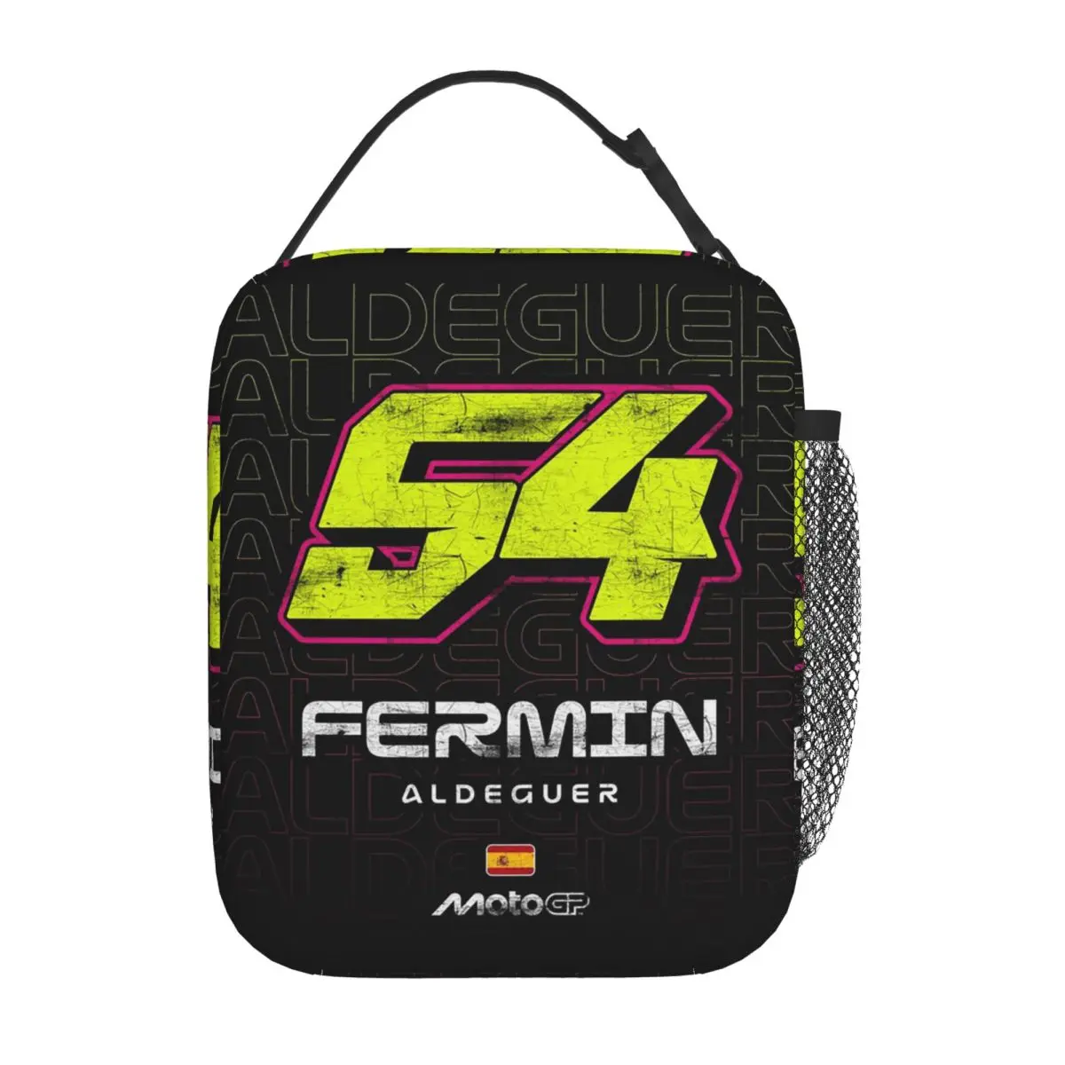 Fermin Aldeguer Number 54 Spain Ducati BK8 Gresini Racing Insulated Lunch Bag for Women Children Food Boxes Thermal Lunch Box