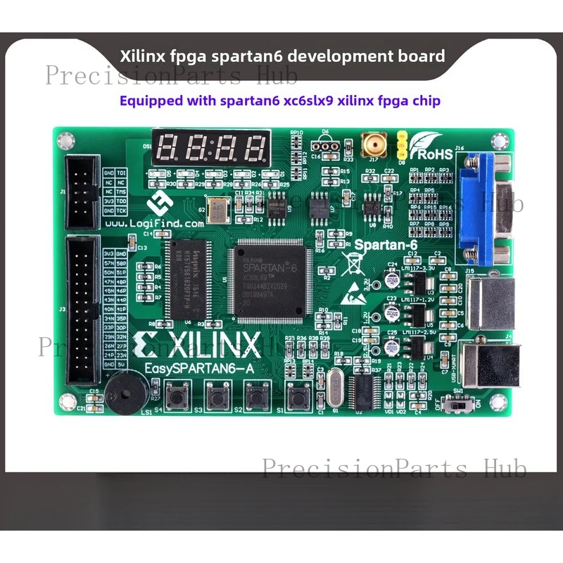 Placa de Desarrollo FPGA Spartan6 XC6SLX9 para Aprendizaje y Desarrollo con Xilinx
