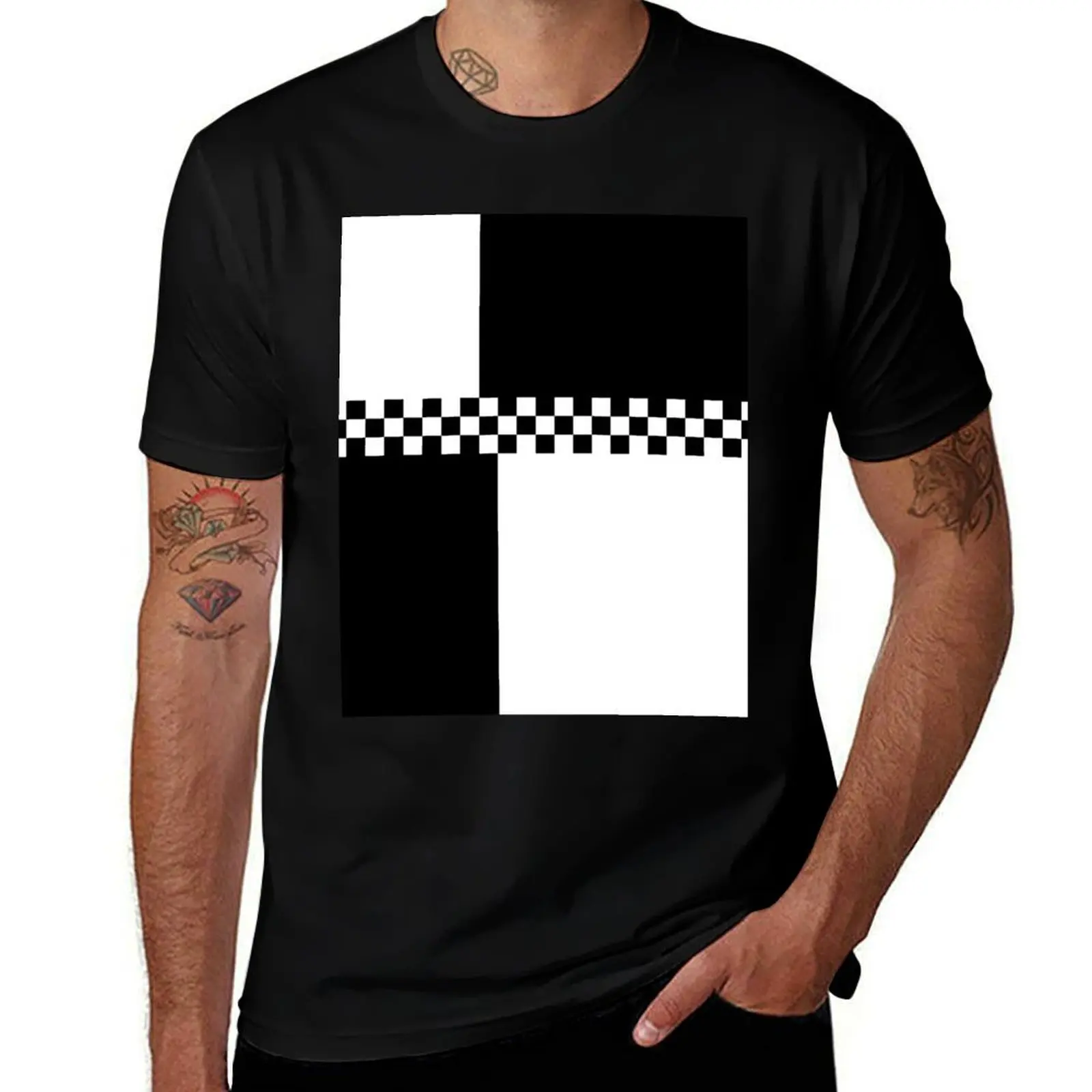 

Ska Mod men t man man shirts shirt T-Shirt Black for men casual White t Colour t Block shirts for personalised