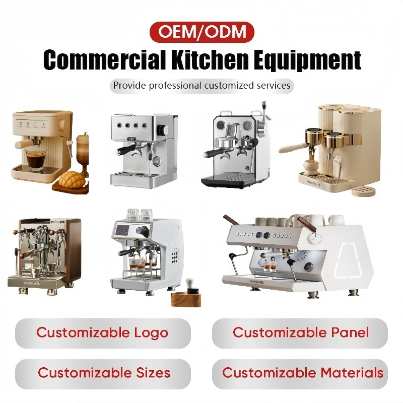 Automatic Cleaning Touch Screen Espresso Coffee Maker Double Boilers Brew System Coffee Machine for Hotels and Households