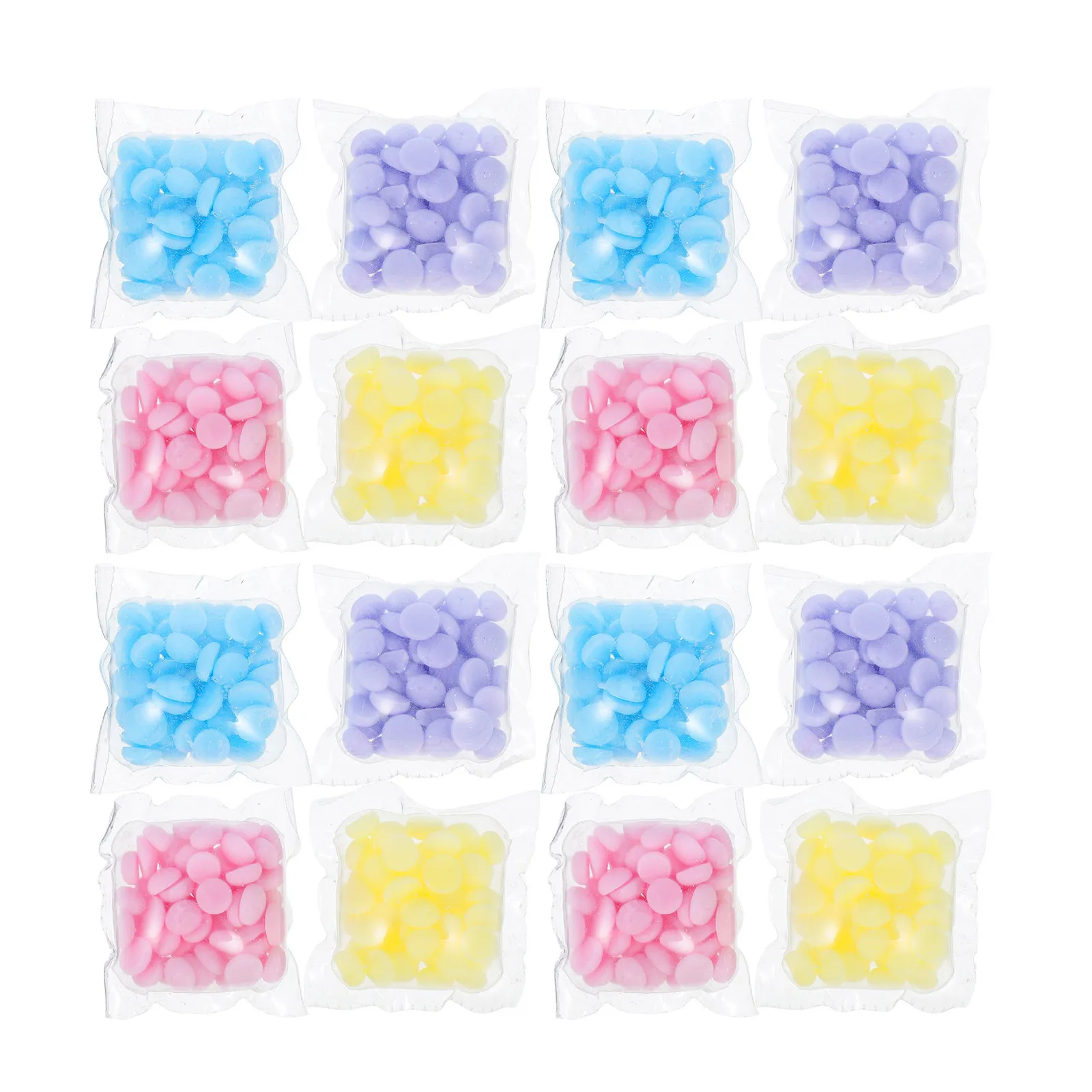 100 Bags Laundry Scent Beads Fabric Softener Aroma Beads Multicolor Quick Dissolving Residue Free for Washing Machine Hand view 5