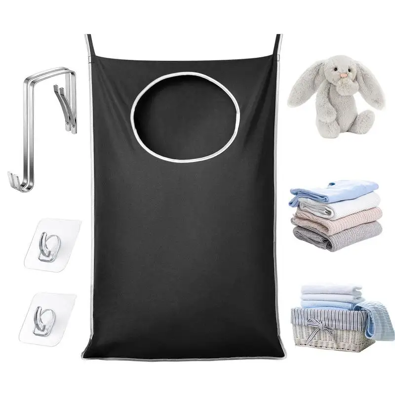 

Clothes Hampers For Laundry Wall-mounted Hamper Basket For Clothing With Wide Opening Top Suspending Organization Bags For