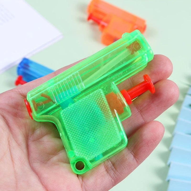 5pieces Small Manual Watergun Toy Burst Summer Play Water Toy Portable Handhold Summer Seasides Toy Kids Water Fight Toy