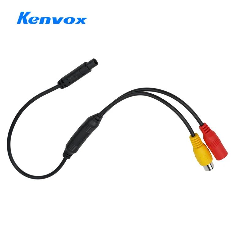 CVBS RCA 4-Pin Male To Female Connector Female Connector Wire Harness Camera Signal Harness Car Backup Camera Wire Harness
