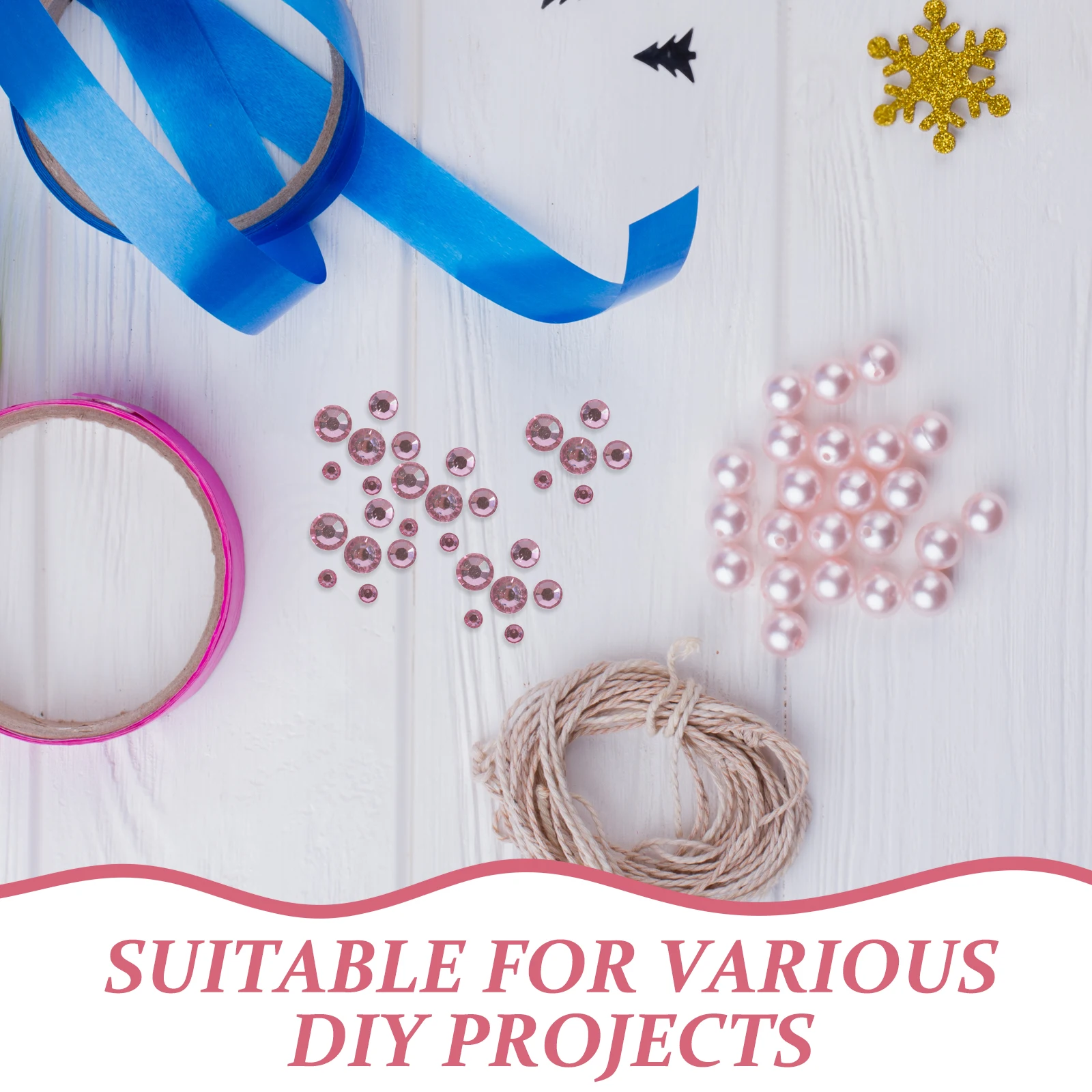 Mixed Size Cherry Blossom Pink Acrylic Flatback Nail Rhinestones DIY Body Face Eye Makeup Crafts Decoration Fix A Flat