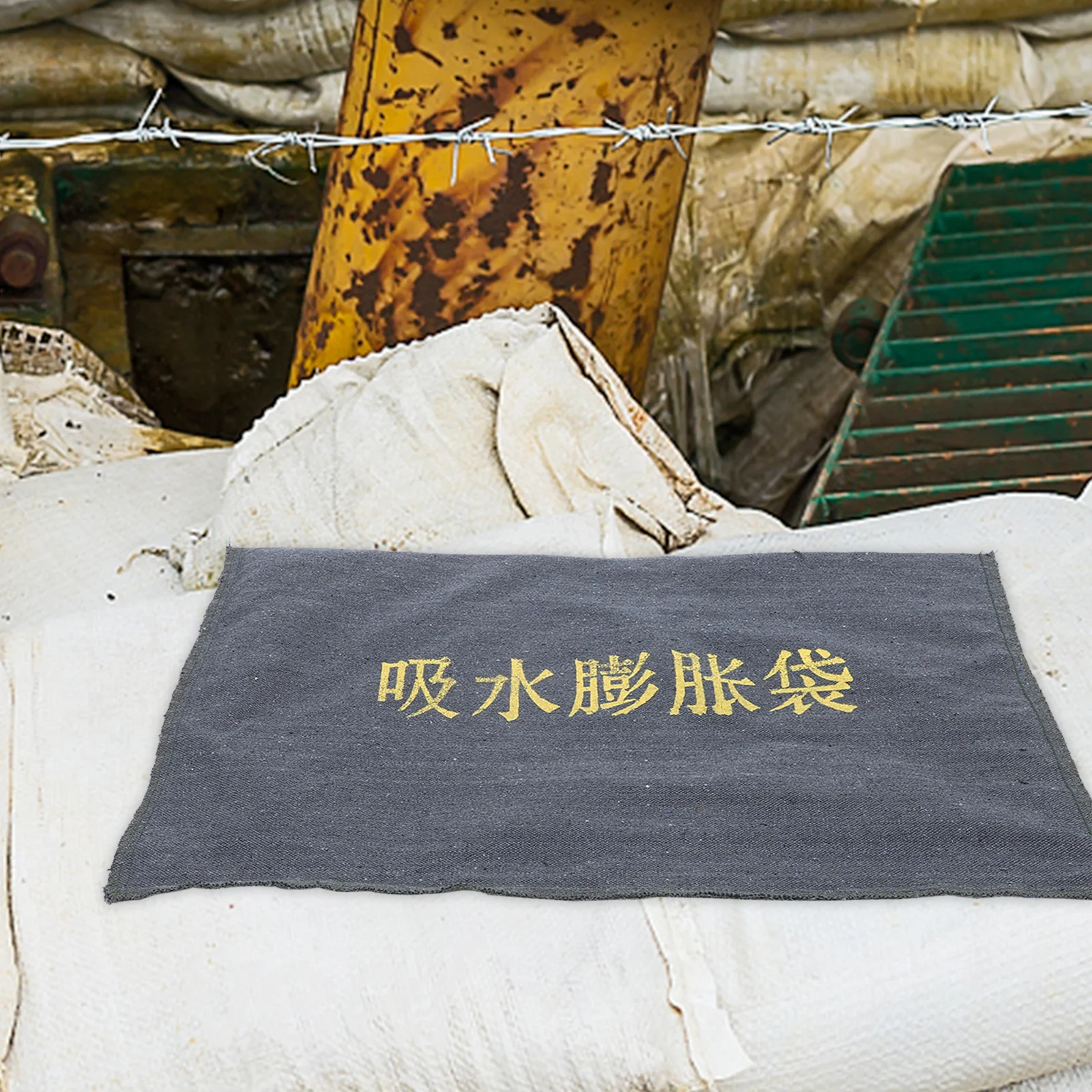 2Pcs Reusable Sand Bags for Flooding Water Activated Flood Barriers Heavy Duty Canvas Protection for Home Basement Driveway