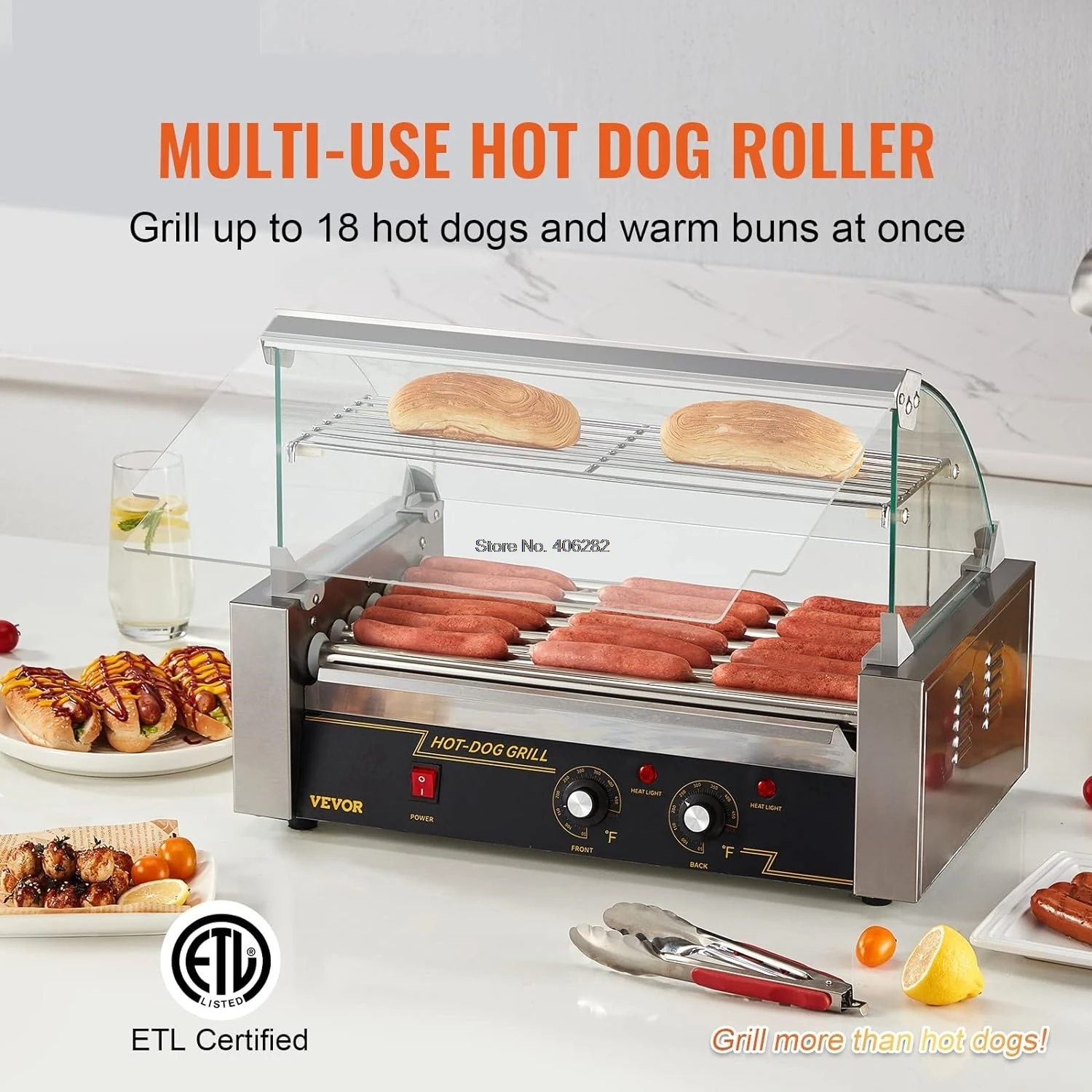 Commercial Hot Dog Roller Electric Sausage Maker Barbecue Grill Machine for Camping Party Home Appliance 220v/110V