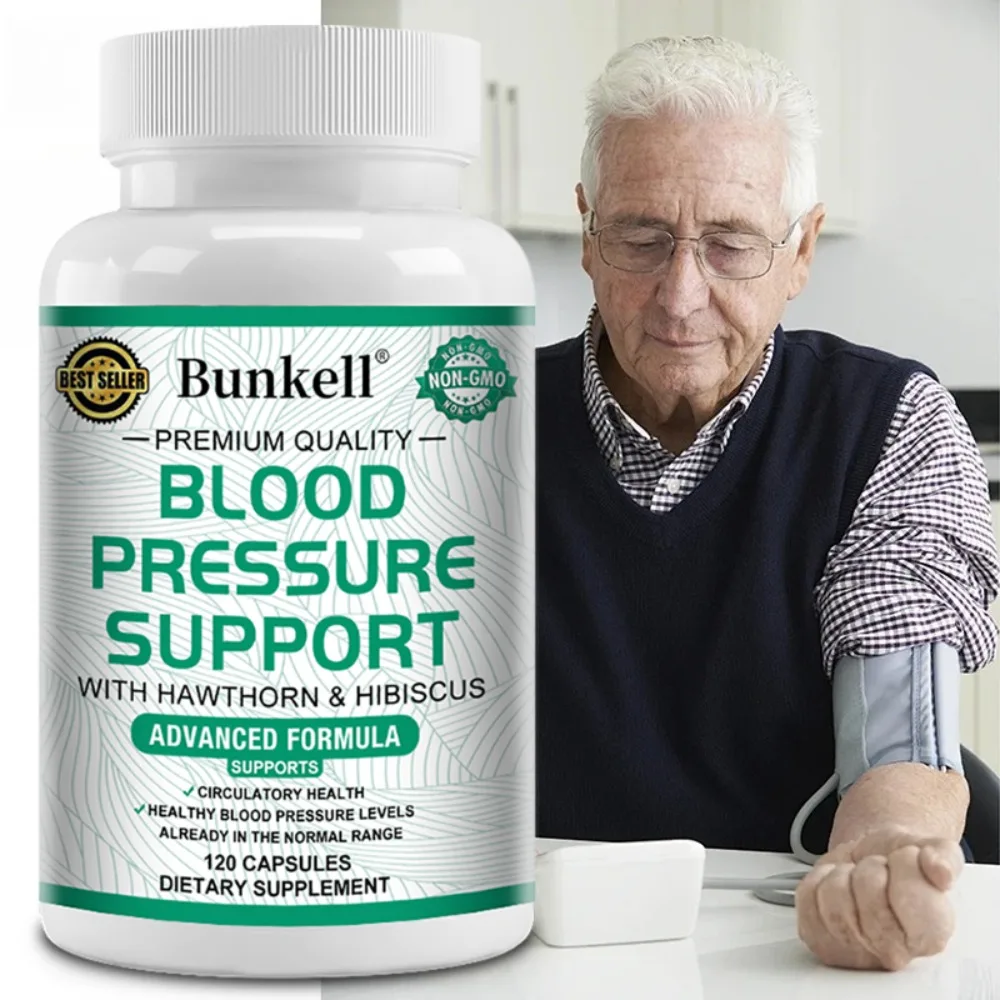 Blood Pressure Support - Supports Cardiovascular Health, Improves Blood Circulation, Boosts Energy and Immunity