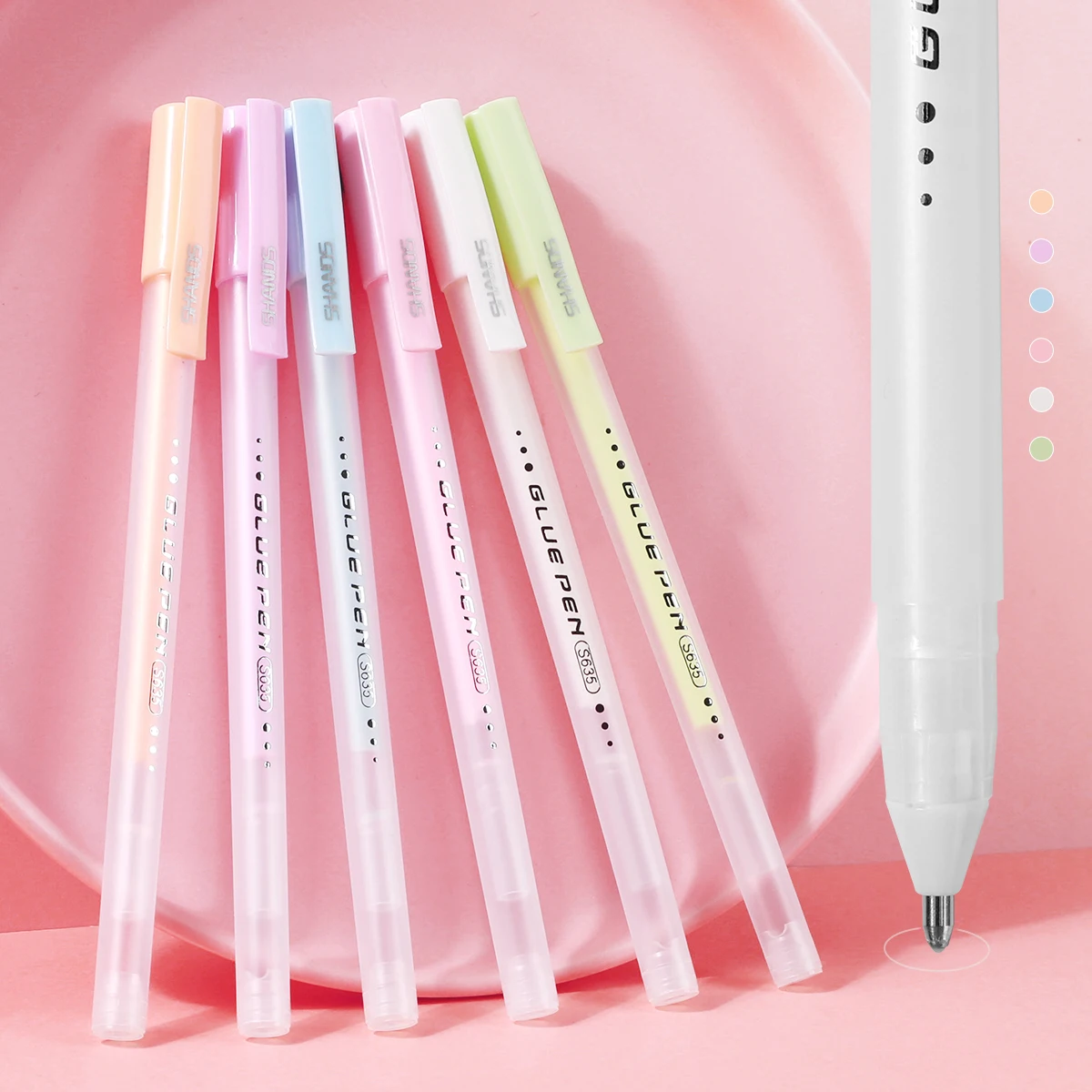 1 Pack of High-looking, Quick-drying Pen-shaped Dispensing Pens for Dot, Line and Surface Coating, used for DIY Handbook Sticker