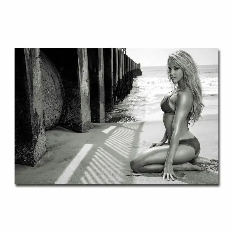 J011 Erotic Girls Blonde With Nice Star Silk Poster Wall Sticker Decoration Gift