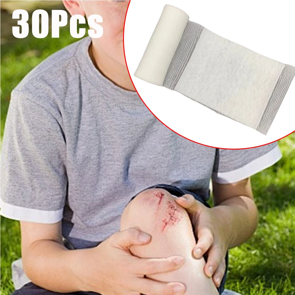 

30 шт. эластичных гемостатических бинтов PBT, стерильные гемостатические подушечки, перевязочные средства для ран, одноразовые бинты для оказания первой помощи, рулон