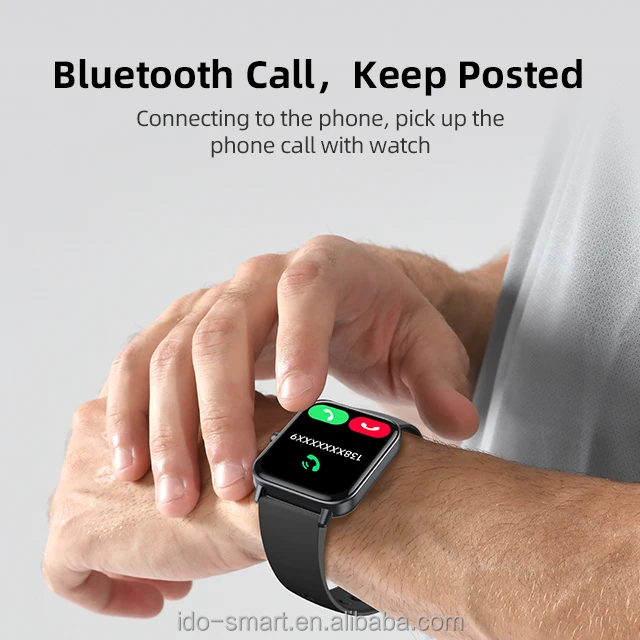 TJXL-IDO IDW17 moderne multifonctionnel 2.01 "mode Smartwatch IP68 étanche appel surveillance de la santé Mode multisport