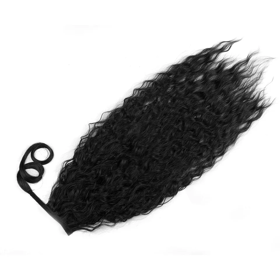 Extensões sintéticas do cabelo do rabo de cavalo para mulheres, 30 "partes longas, rabo de cavalo do cordão, onda, ondulado, cosplay, diário