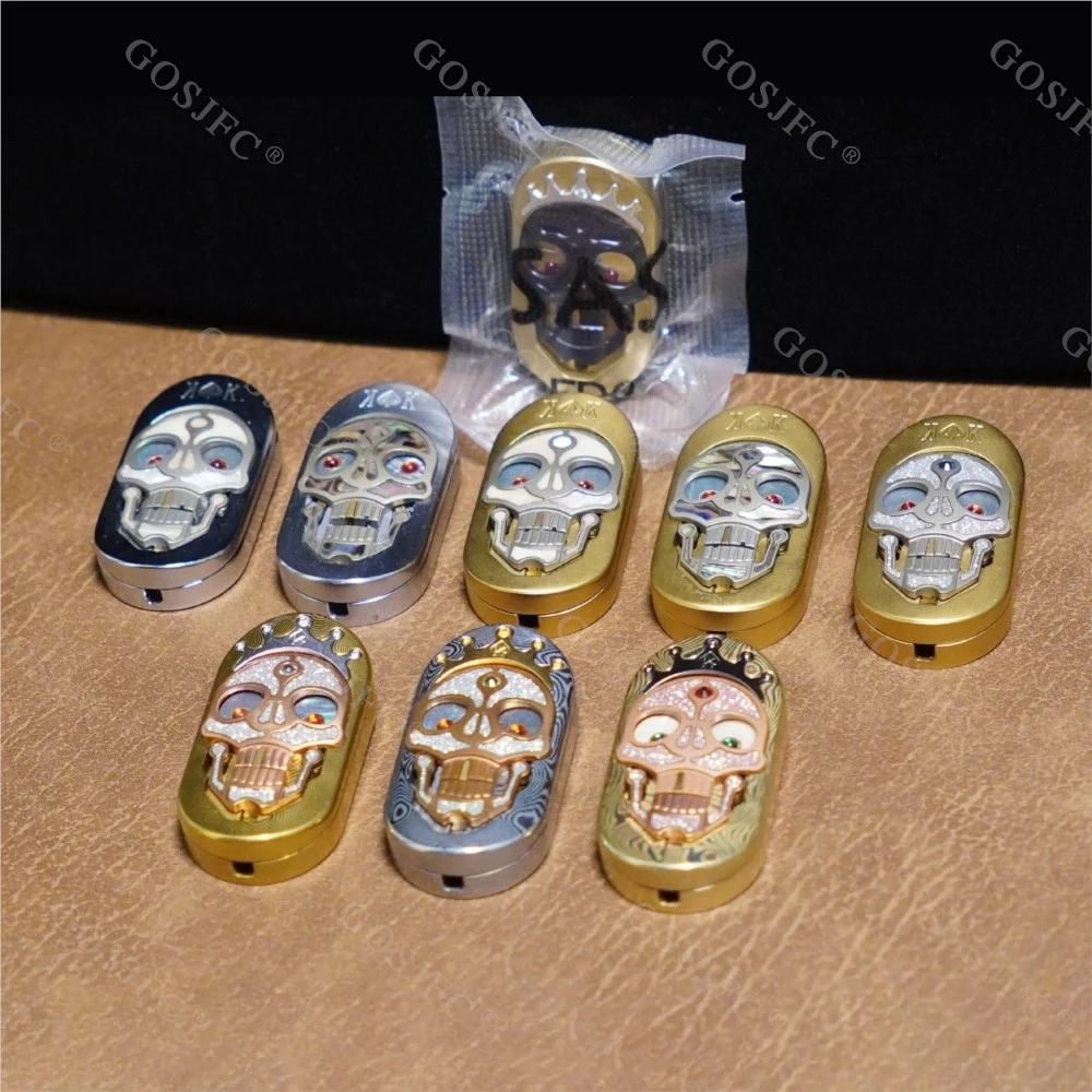 SASEDC Dynamic Coupling Device Fidget Slider Stress Relief Toy Collection Push Slider Brass PEI Damascus