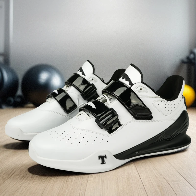 Professional Weightlifting Shoes Comfortable Indoor Squat Training Shoes Durable Anti Slip Weightlifting Hard Pull Sports Shoes