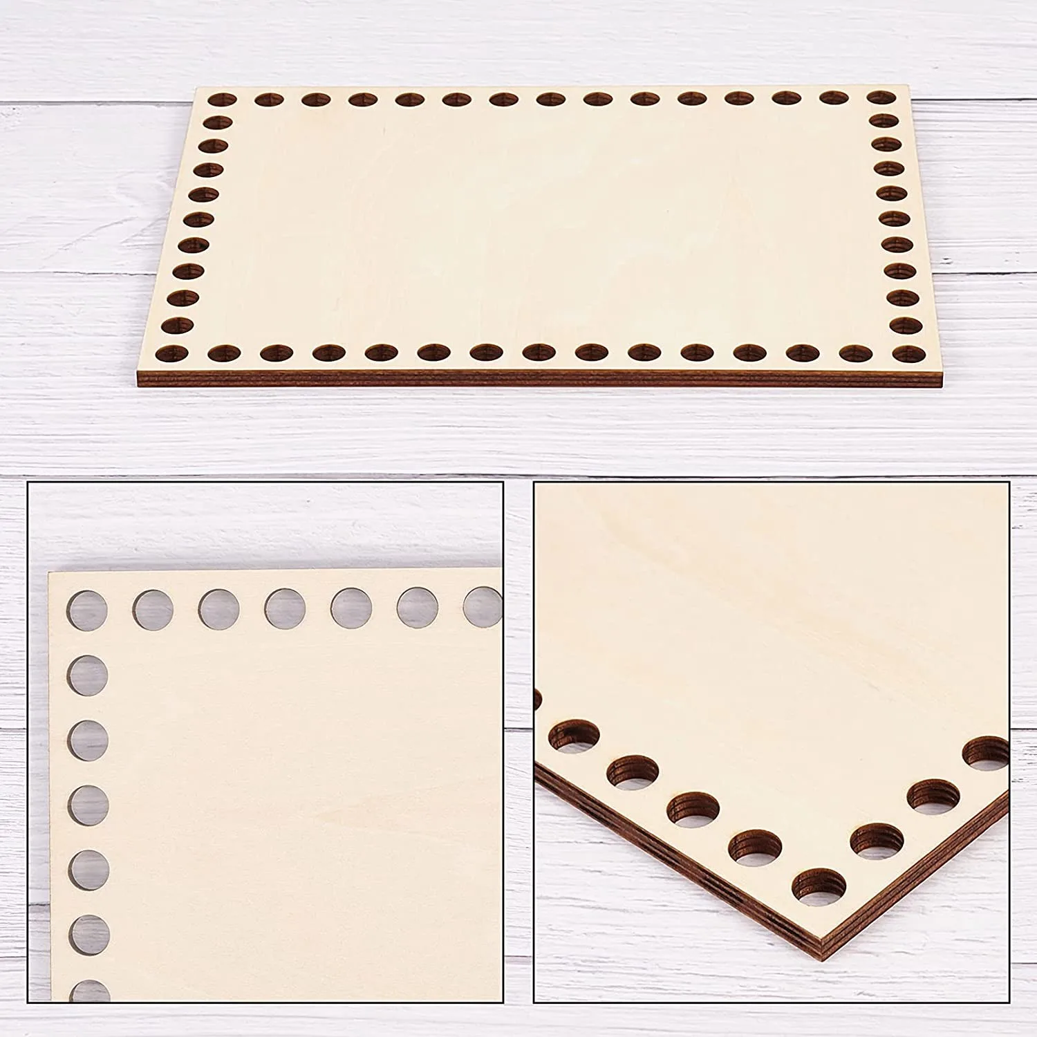 7.8x5.9 Polegada fundo de cesta de madeira natural, cesta de crochê em branco retângulo base de madeira para cesta diy tecelagem suprimentos hy