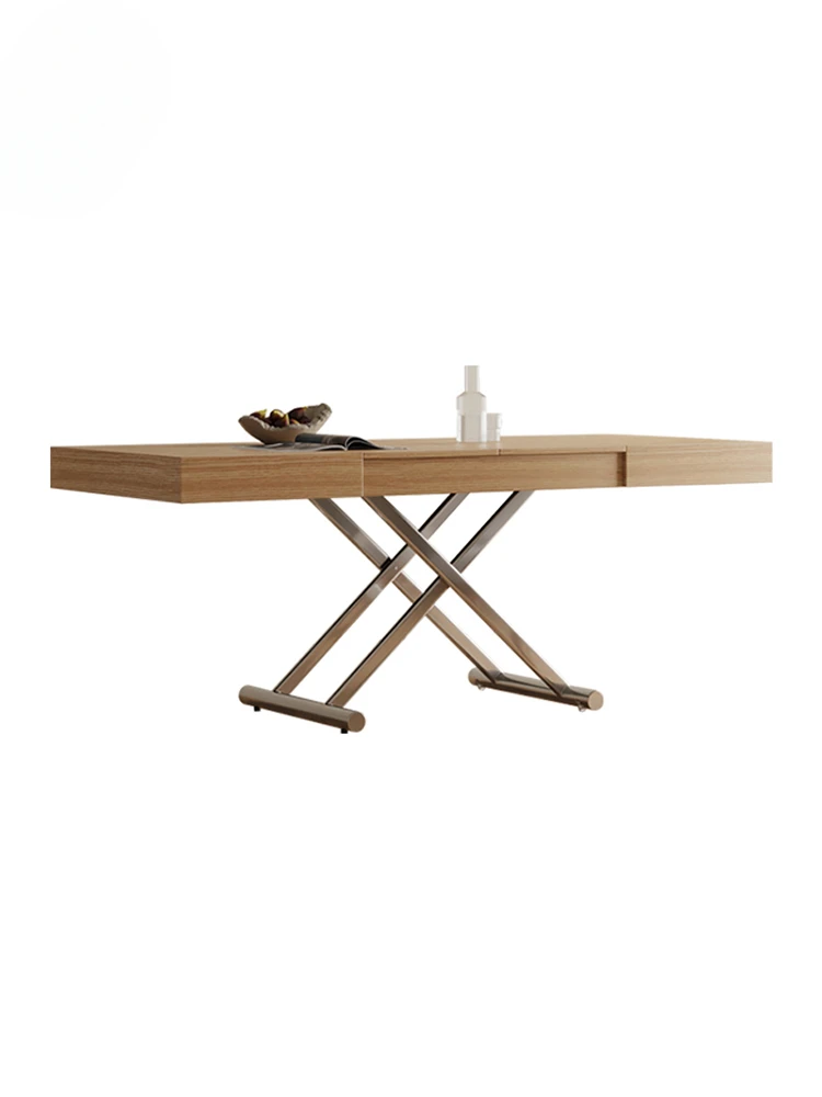 

Lifting folding dining table, coffee table, dual-purpose integrated rectangular dining table