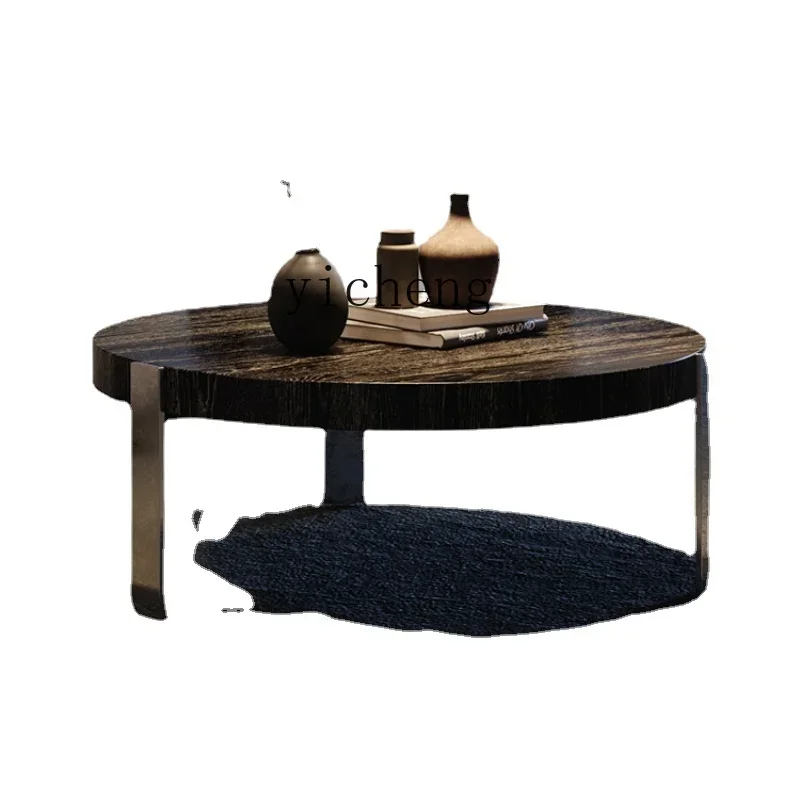 

Круглый Чайный Столик ZK для гостиной, домашняя фотография, роскошный современный минималистичный интернет, Круглый Чайный Столик