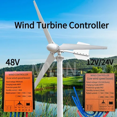 Imagen 2 del producto Controlador de generador de turbina eólica MPPT, controlador de generación de energía eólica de 500W y 3000W con protección contra sobrecarga, resistente al agua IP67