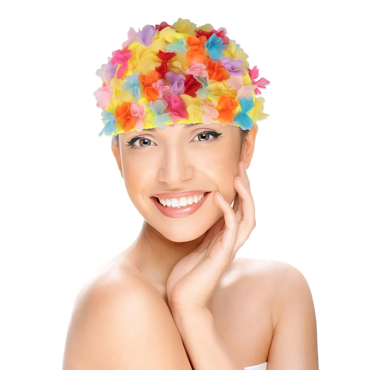 

1pc Flower Swim Women Girls Fashion Swim -friendly Lightweight Hair Ear Protector Summer Pool Beach Accessories